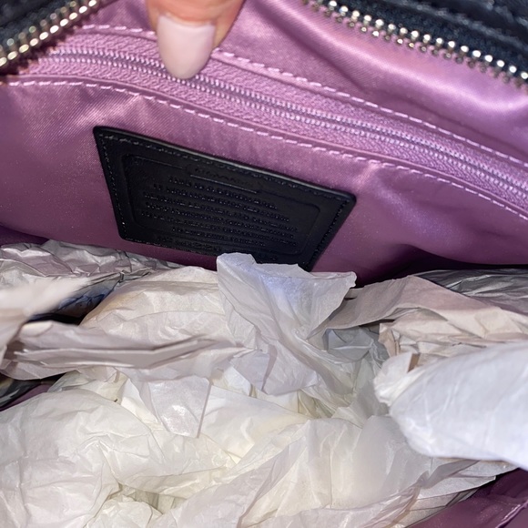 Black Coach Leather Bag - Picture 4 of 6